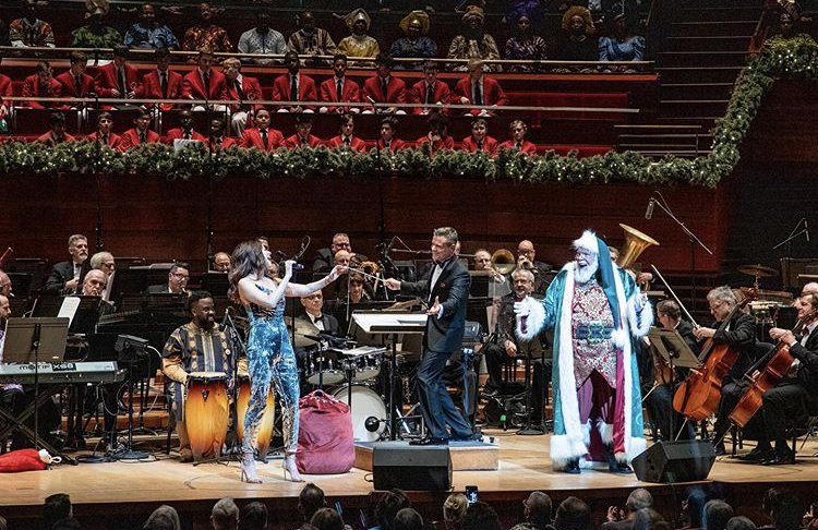 CJ Kringle singing with the Philly Pops orchestra